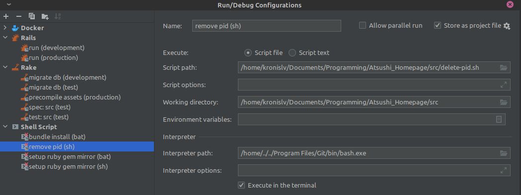 all of my IDE run profiles aren't portable though 2