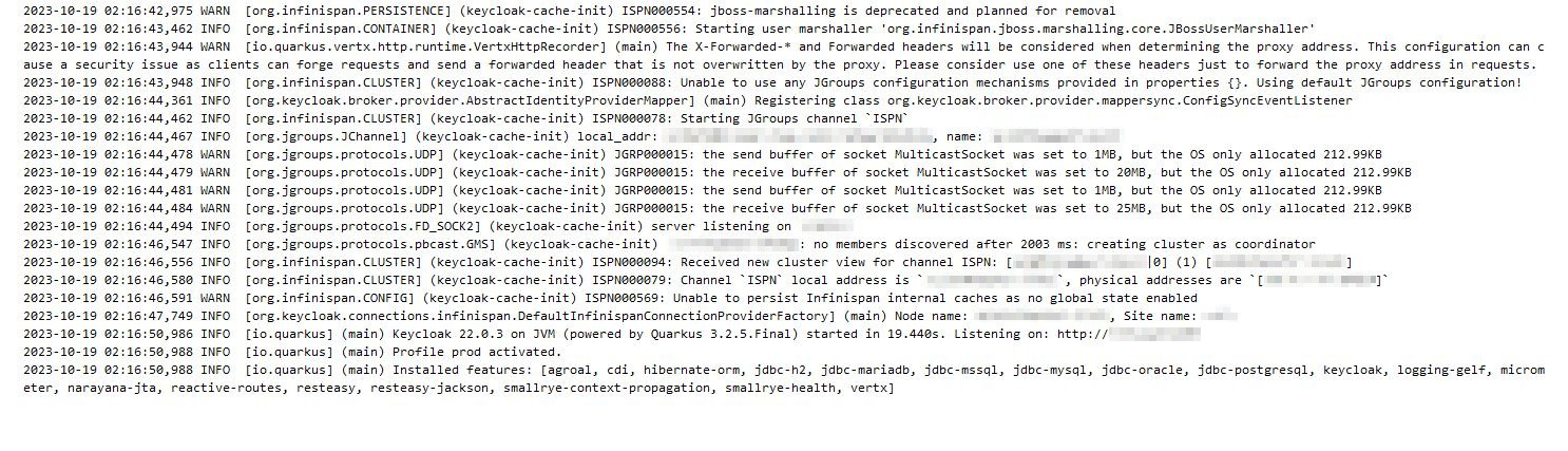 no errors in the logs