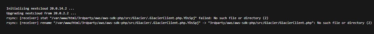 03 Nextcloud updates are broken
