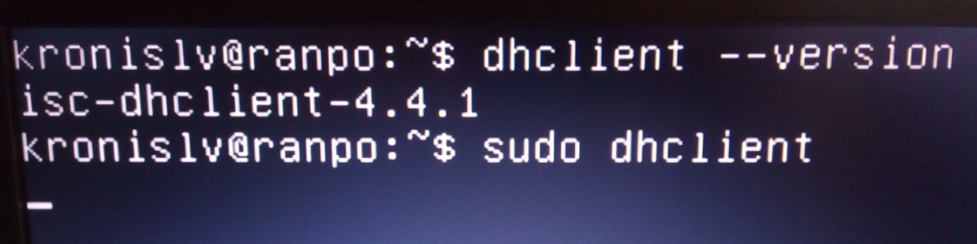 dhclient refuses to work