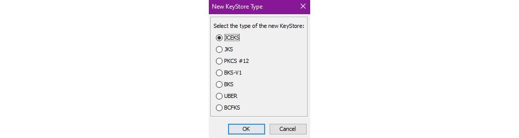 keystore type