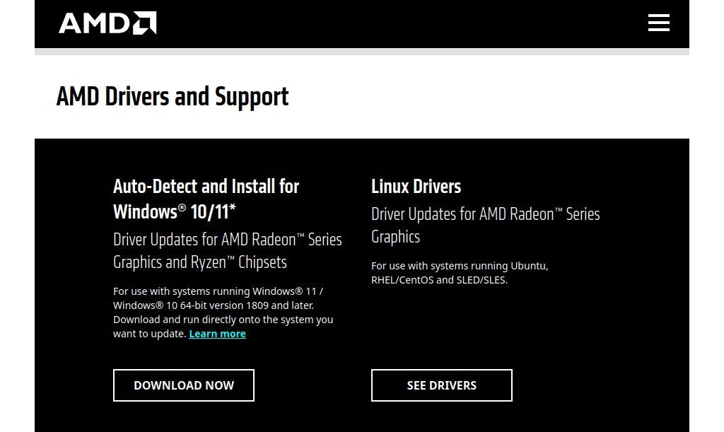 AMD download software