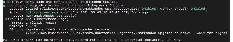 unattended upgrades