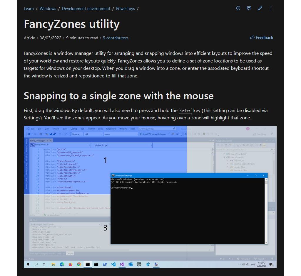 Windows has FancyZones