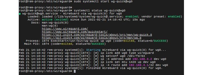 wireguard working on Ubuntu