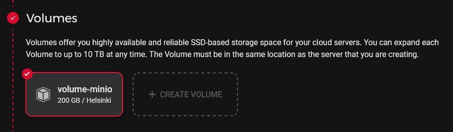 74 xfs volume created