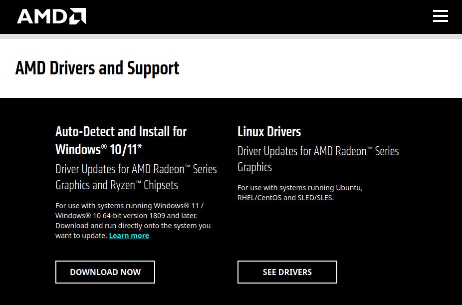 AMD download software