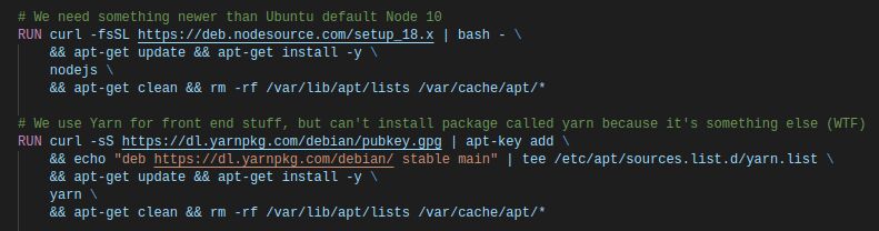 sometimes there is weirdness with package management