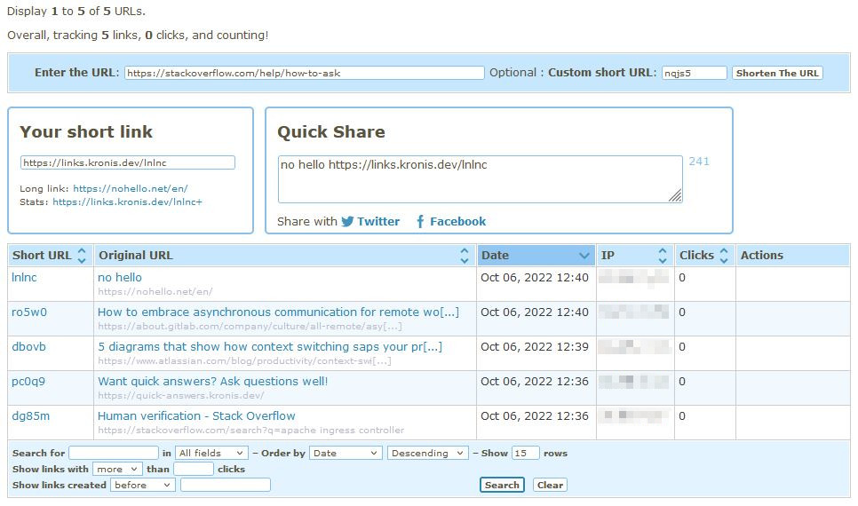 restoring links bit by bit