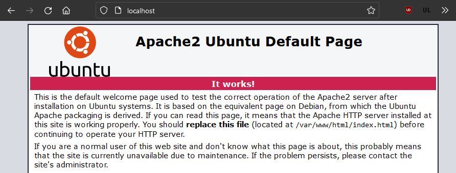 apache running