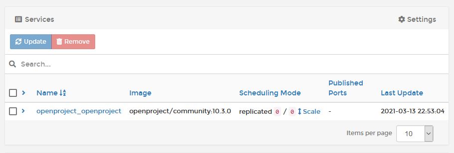 docker swarm scale down