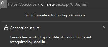 certificate is trusted