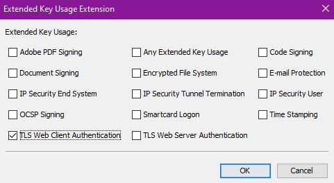 extended key usage