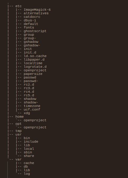 OpenProject install tree