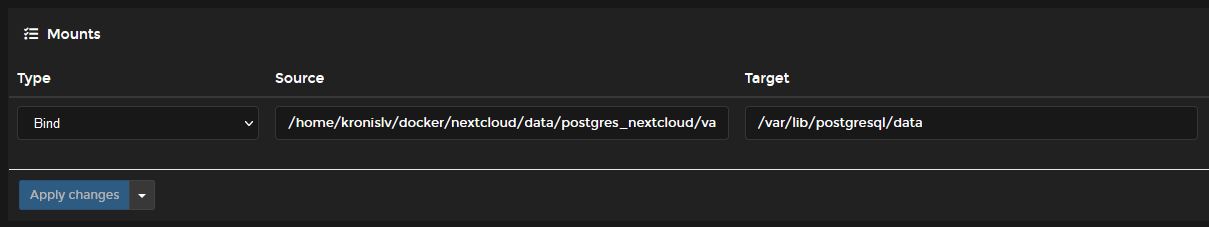 postgresql persistent data