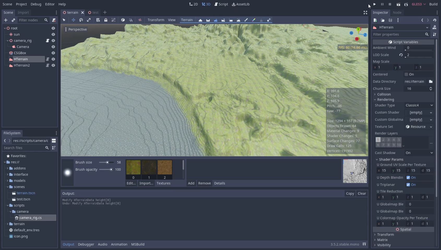 terrain in godot