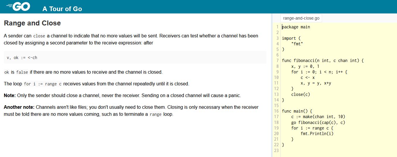 Goroutine channel close