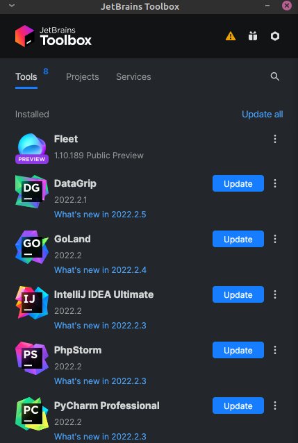 01 various JetBrains IDEs