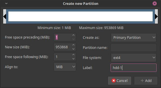 16 creating partition